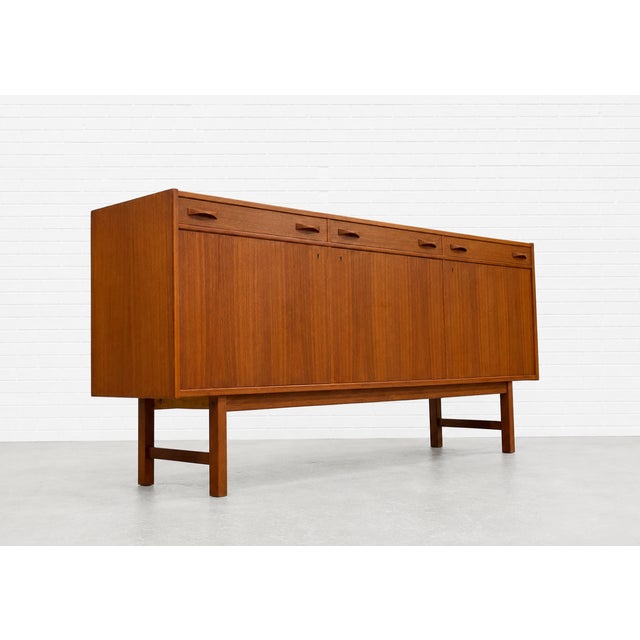 Teak Mid Century Modern Credenza by Ulferts, Made in Sweden, C. 1960's For Sale - Image 11 of 17