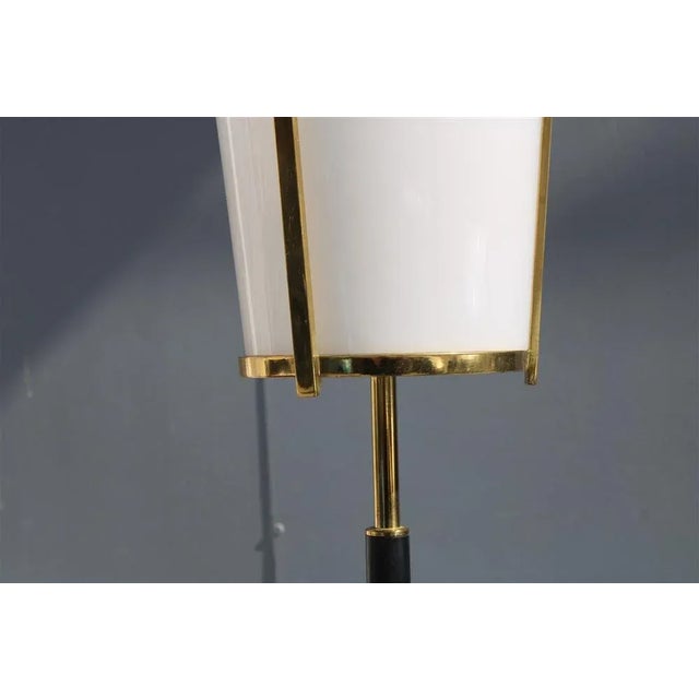 Floor Lamp in Brass and Acrylic Glass from Stilnovo, 1950s For Sale - Image 10 of 13
