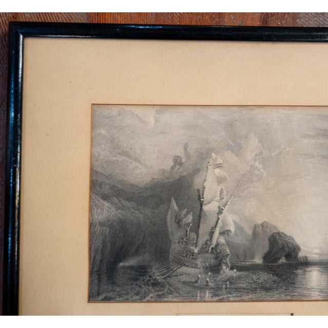 English 19th Century English Steel Engraving of "Ulysses Deriding Polyphemus" After JMW Turner For Sale - Image 3 of 14