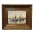 20th Century Oil Painting "Ships in Harbor" For Sale