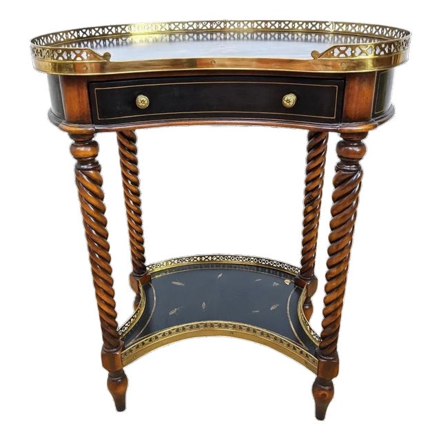 1990s Kidney Shape Table by Maitland-Smith For Sale