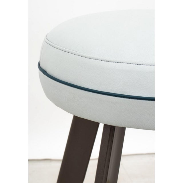 1950s French Mid-Century Modern Stools, 5 For Sale - Image 5 of 6