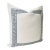 Chinoiserie Indigo Blue Greek Key Trim, Natural Off White Belgium Linen Pillow Cover For Sale In Buffalo - Image 6 of 6