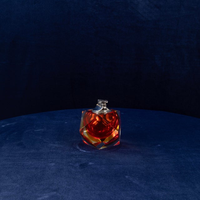1970s Faceted Murano Sommerso Glass Table Lighter by Alessandro Mandruzzato, 1970 For Sale - Image 5 of 18