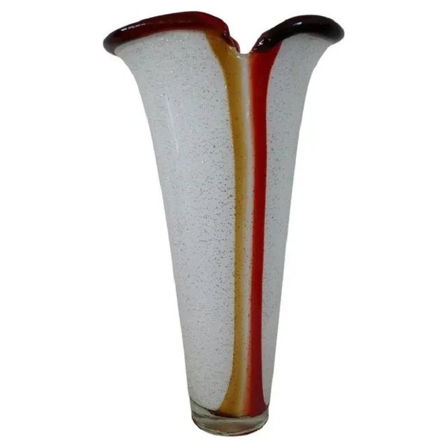 Large Vintage Italian Vase in Murano Art Glass, 1980s For Sale - Image 9 of 9