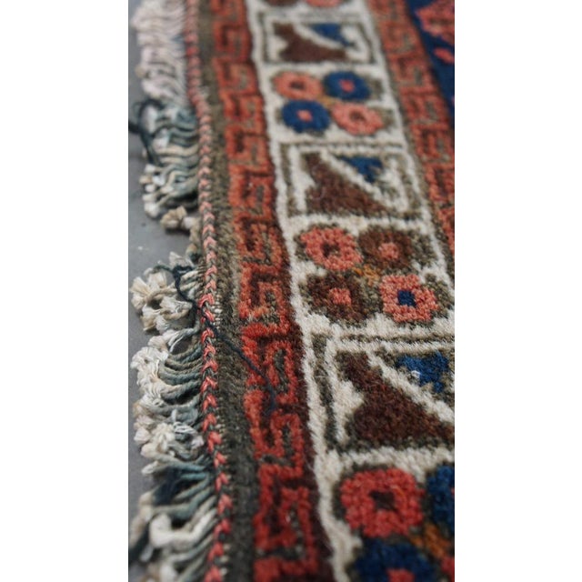 Vintage Oriental Square Rug For Sale - Image 5 of 8