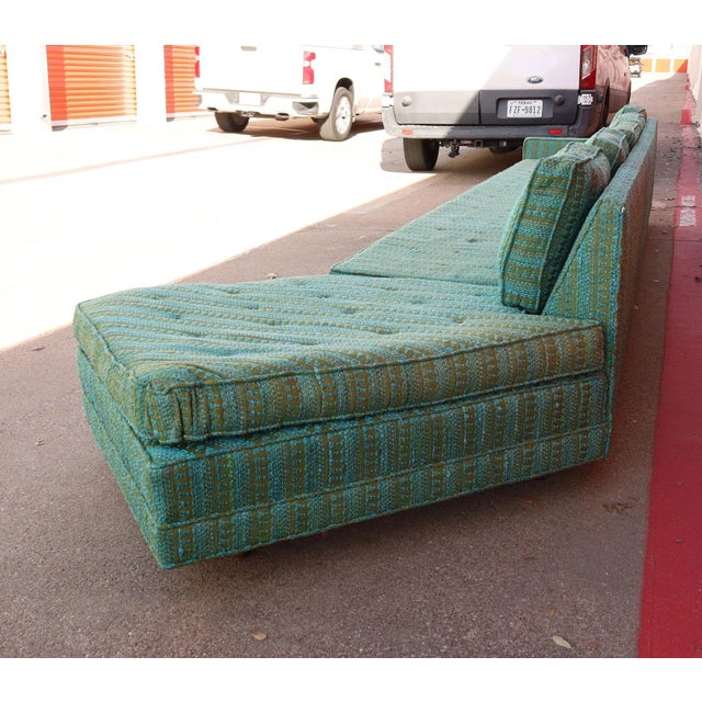 Mid 20th Century Harvey Probber Green Angle Sofa For Sale - Image 5 of 8