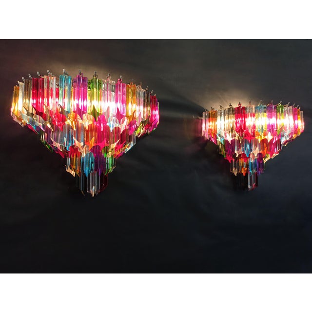 Vintage Murano Wall Sconces, 1990, Set of 2 For Sale - Image 9 of 18