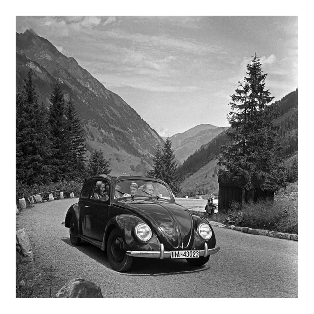 Exploring the Countryside in a Volkswagen Beetle, Germany, 1939, Photograph For Sale