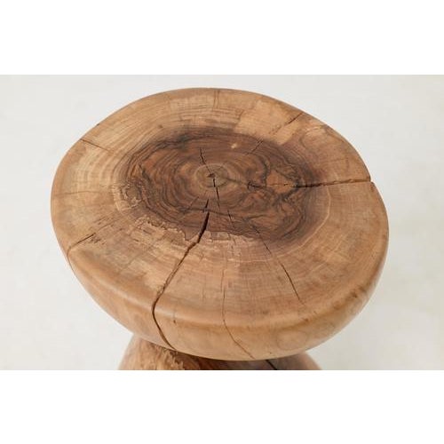 Sculptural Side Table in Walnut by Logniture For Sale - Image 16 of 17