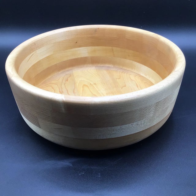 Cherry Wood Bowl Hand Made in Idaho For Sale In Sacramento - Image 6 of 12