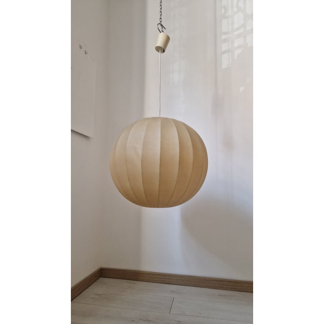1960s Vintage Sfera Chandelier in Cocoon, 1960s For Sale - Image 5 of 8