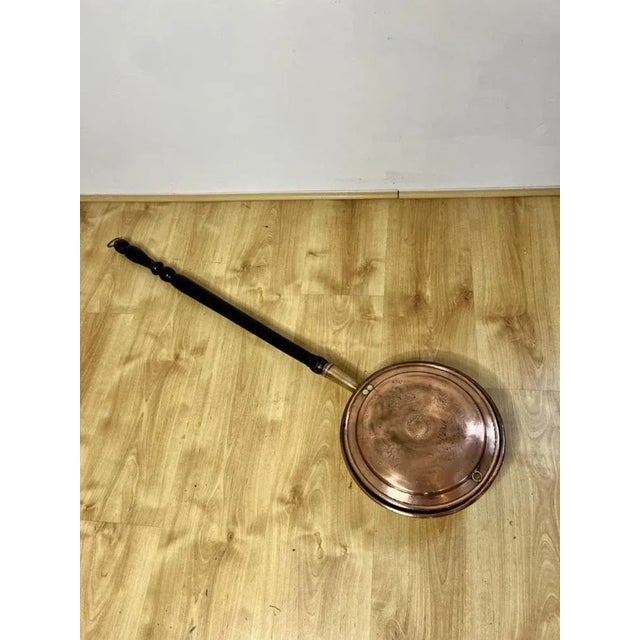Antique George III Copper Warming Pan, 1800 For Sale - Image 4 of 5