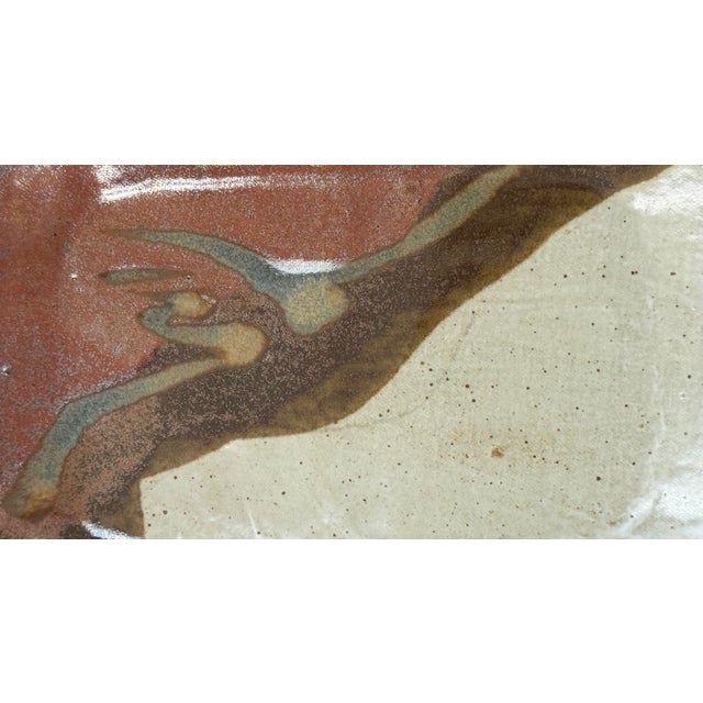 Abstract 1990s Handmade Abstract Ceramic Spoon Rest — Signed Studio Pottery For Sale - Image 3 of 6