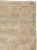 This mid-20th-century Turkish Anatolian square rug presents a softly layered geometric composition in pale sand, warm...
