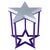Galactica Star Decorative Stool in Powder-Coated Aluminum by Altreforme For Sale - Image 9 of 9