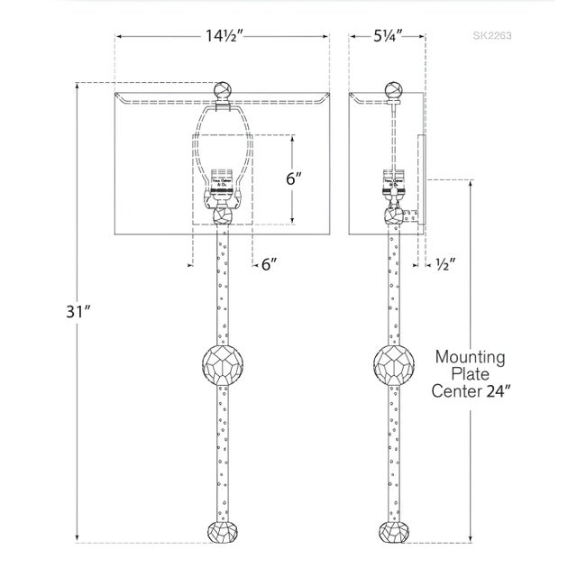 Visual Comfort Suzanne Kasler for Visual Comfort Signature Carey Rail Sconce in Gilded Iron with Linen Shade For Sale - Image 4 of 4