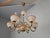 Mid-Century Czech Brass and Frosted Glass 6-Arm Chandelier, Železný Brod, 1960s For Sale - Image 4 of 18