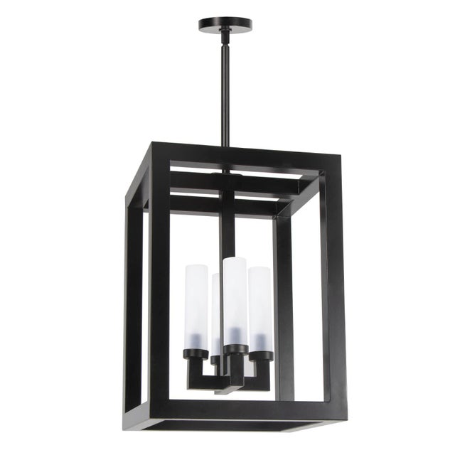 Black Coastal Living Montecito Iron Outdoor Lantern, Black, Large For Sale - Image 8 of 8