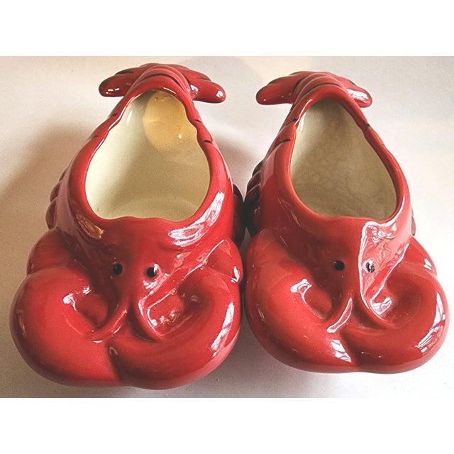 Boston Warehouse Trading Ceramic Lobster Butter Warmers a Pair Chairish