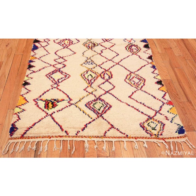 Moroccan Nazmiyal Collection Vintage Shaggy Moroccan Azilal Rug For Sale - Image 3 of 8
