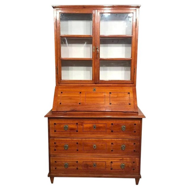 Louis XVI South German Secretary Bookcase, 1780 For Sale - Image 10 of 10