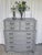 Gorgeous DIXIE Chest on Chest, Tall Dresser. Circa 1950's piece, featuring 4 small drawers on top chest, and 4 big ones on...