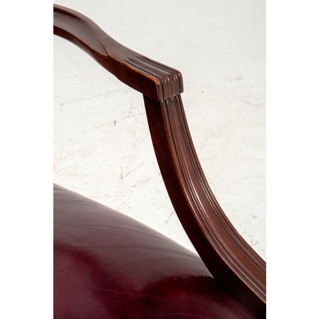 Pair of George II Style Tallback Library Armchairs For Sale - Image 12 of 12