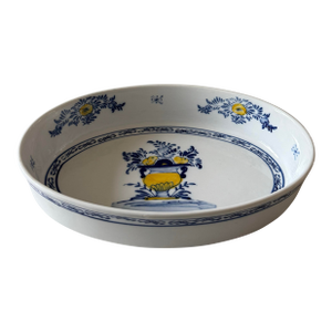 Hand Painted Oval Serving Bowl