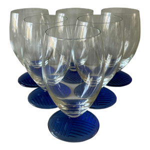 Set of 6 Schott Zwiesel Samba Blue Glasses