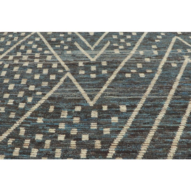 2010s Vintage Modern Desert Nightfall Moroccan Rug - 08'02 X 10'02. For Sale - Image 5 of 11