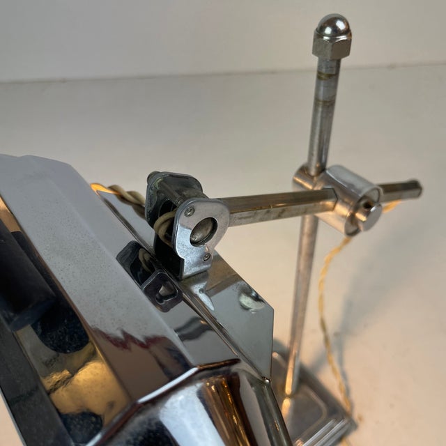 Dactyl, Art-Deco Desk Lamp by Jean Chavanis for Pirouett, France, 1940s For Sale - Image 16 of 18