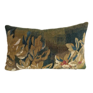 17th Century Flemish Verdure Tapestry Pillow For Sale