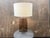 Rh Blom Scandinavian Amber Glass Table Lamp Lacquered Burnished Brass Jonathan Browning For Sale In Columbus - Image 6 of 18