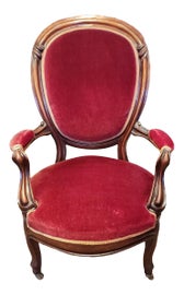 Example of Ruby Red Victorian Seating