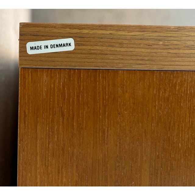 Wood Mid-Century Danish Modern Teak Bookcase For Sale - Image 7 of 15