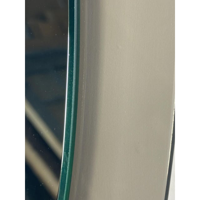 Glass Vintage Mirror with Smoked Glass Frame, 1970s For Sale - Image 7 of 9