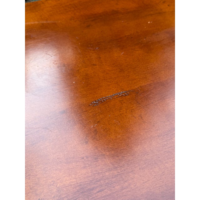 Vintage French Regency Cherry End Table For Sale - Image 4 of 9