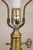 1960s Stiffel Hollywood Regency Blown Oplaescent Glass Brass Table Lamp Murano For Sale - Image 11 of 11
