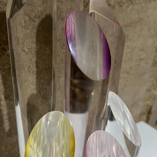 Mid-Century Modern 1970s Hivo Van Teal Abstract Lucite Sculpture For Sale - Image 3 of 12