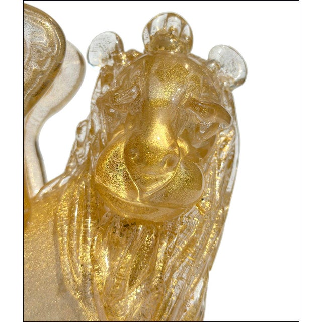 Vintage Arnaldo Zanella Murano Art Glass Lion of St Marco-Signed For Sale - Image 4 of 7