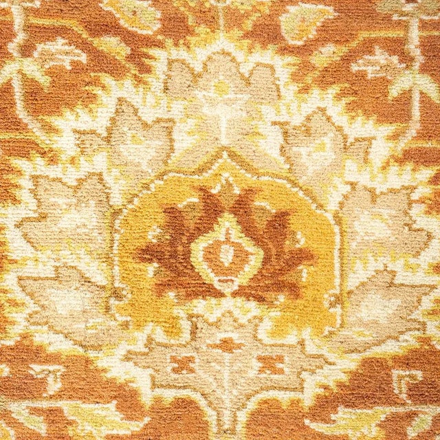 Traditional Mogul Collection Hand-Knotted Area Rug - Brown 8' 4" x 13' 1" For Sale - Image 3 of 4