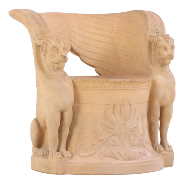 An Italian Terracotta Garden Seat, C. 1920. For Sale