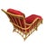 1980s Rare Paul Frankl Styled Faux Rattan Outdoor/Patio Chaise Lounge Chair, Pair For Sale In Los Angeles - Image 6 of 8