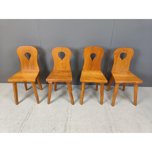 Brutalist Dining Chairs, 1960s, Set of 4 For Sale - Image 12 of 12