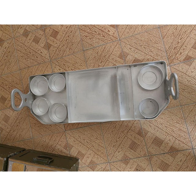 Metal Military Box of the First World War, in Metal, for the Provision of 3 Officers with All Its Accessories, 1890s, Set of 15 For Sale - Image 7 of 18