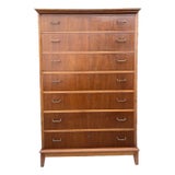 Danish Highboy Dresser Chest by Ole Wanscher For Sale