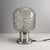 Table Lamp with Mouth-Blown Glass Shade and Silver Base from Doria Leuchten, Germany, 1970s, in Very Good conditions....