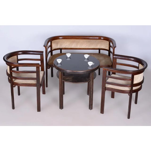 Art Deco Small Table attributed to J. Hoffmann for Wiener Werkstätte, Czech, 1910s For Sale - Image 9 of 11