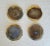 Early 21st Century Brenda Houston Brown and Blue Agate and Brass Coasters - Set of 4 For Sale In Los Angeles - Image 6 of 6